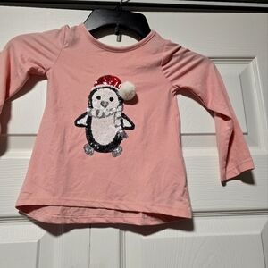 btween Pink Penguin Kids Shirt